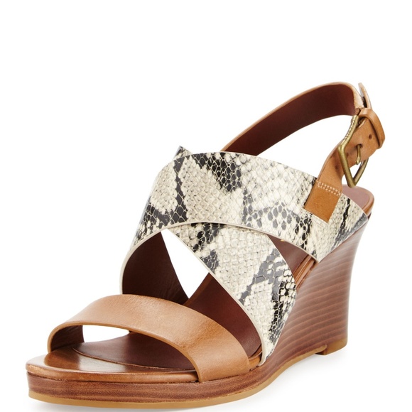 Cole Haan Shoes - COLE HAAN PENELOPE SNAKESKIN WEDGE